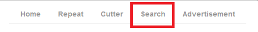 Click the top right side search button